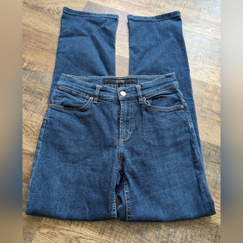 Escada spot Linda boot cut denim jeans blue